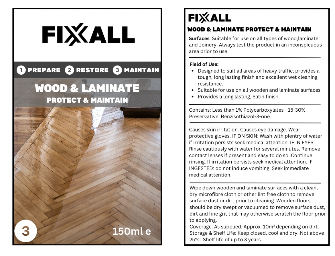 Fixxall Wood And Laminate Protector And Sealer 150ml - Image 2