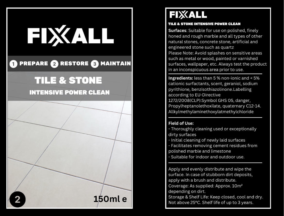 Fixxall Tile And Stone Intensive Power Clean 150ml - Image 2