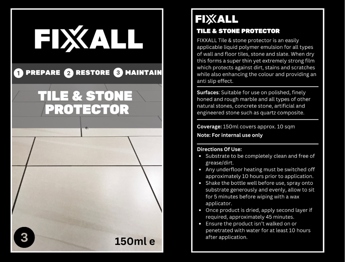 Fixxall Tile And Stone Protector And Sealer 150ml - Image 2