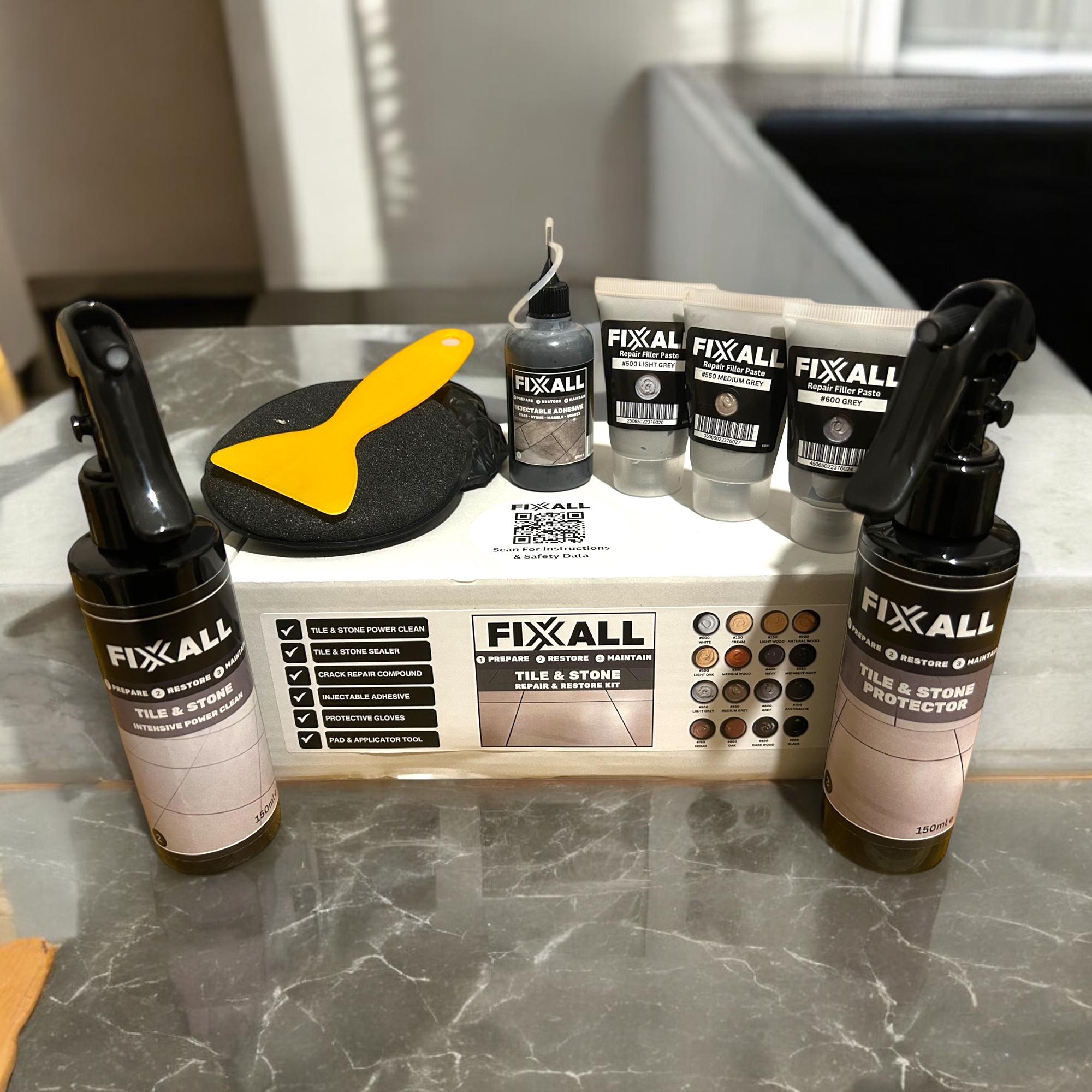 Fixxall Tile & Stone Repair & Restoration Kit - Image 9