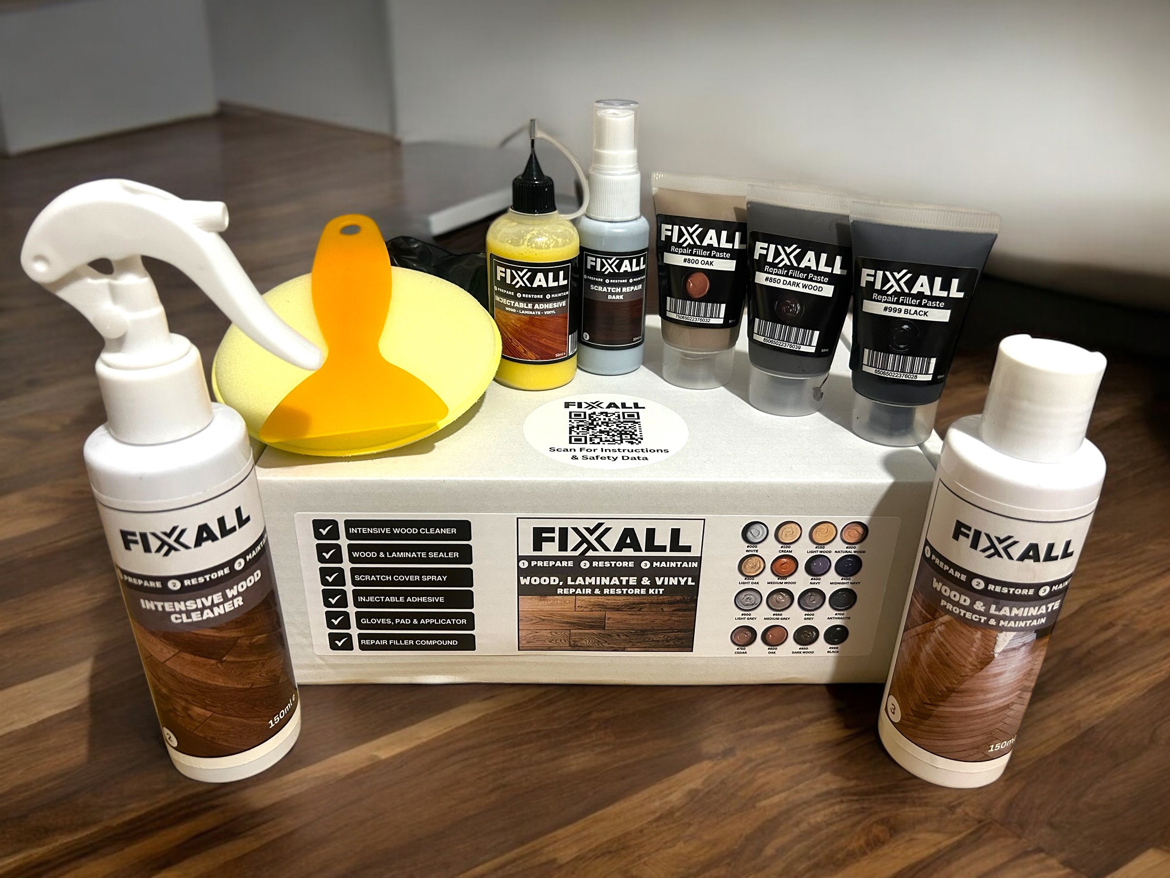 Fixxall Wood, Laminate & Vinyl Repair & Restoration Kit