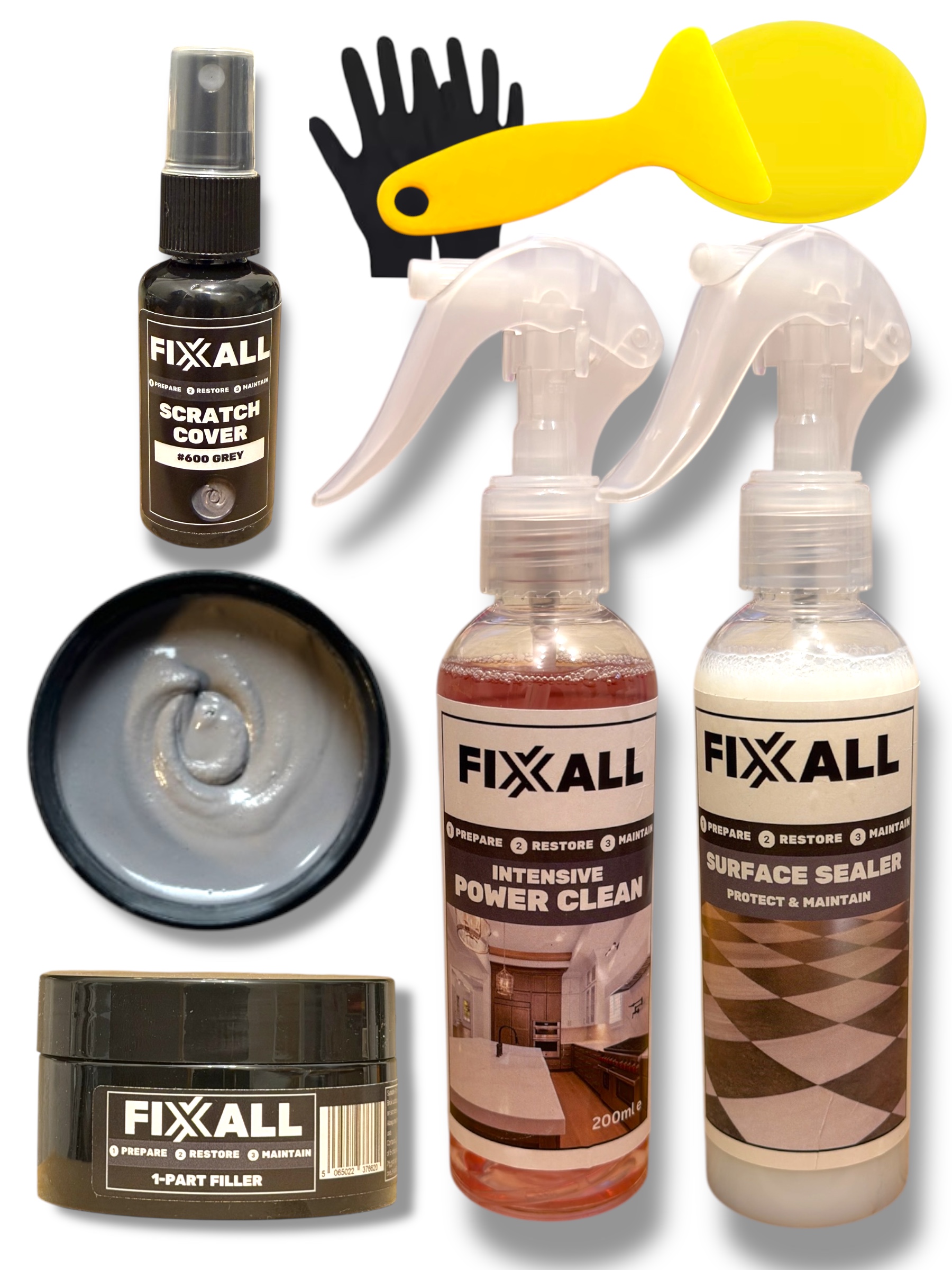 Fixxall Multi Surface Repair, Restore And Maintenance Kit